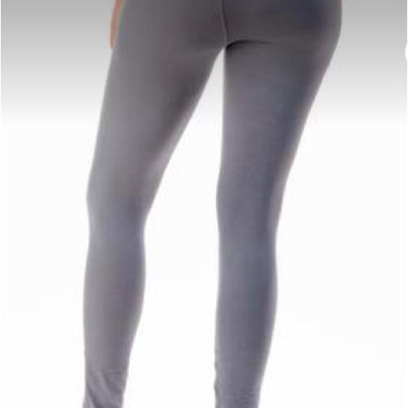 NWT Women’s High awaits Leggings Full Length Elastic Tummy Control Pants gray - Picture 3 of 3